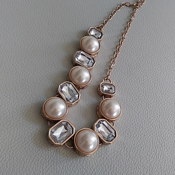 Gold Embellished Cocktail Necklace - Picture 13 of 17